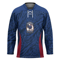France Rugby National Heritage Custom Hockey Jersey Fleur De Lis Inspired Edition