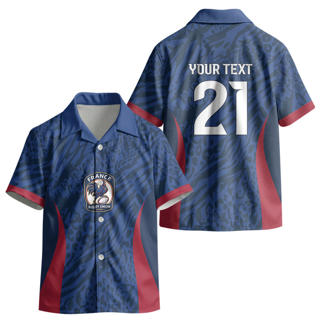 France Rugby National Heritage Custom Kid Hawaiian Shirt Fleur De Lis Inspired Edition LT9