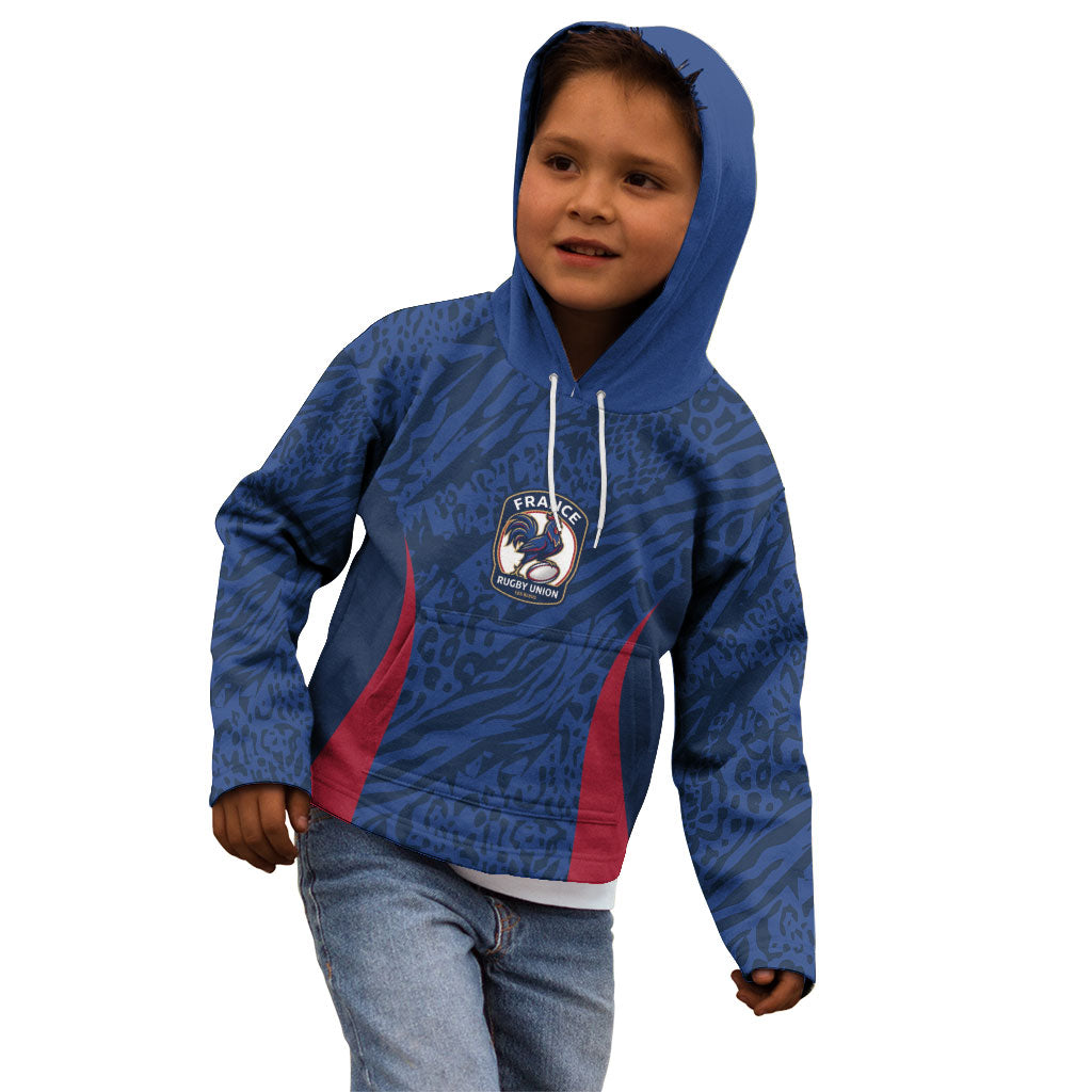 France Rugby National Heritage Custom Kid Hoodie Fleur De Lis Inspired Edition
