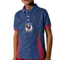 France Rugby National Heritage Custom Kid Polo Shirt Fleur De Lis Inspired Edition