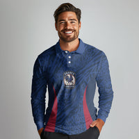 France Rugby National Heritage Custom Long Sleeve Polo Shirt Fleur De Lis Inspired Edition