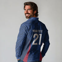 France Rugby National Heritage Custom Long Sleeve Polo Shirt Fleur De Lis Inspired Edition