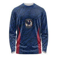 France Rugby National Heritage Custom Long Sleeve Shirt Fleur De Lis Inspired Edition