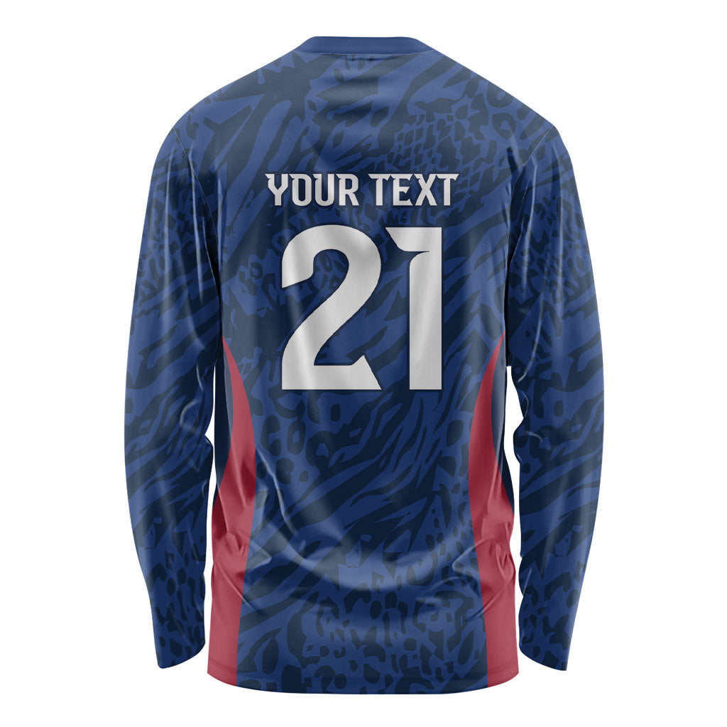 France Rugby National Heritage Custom Long Sleeve Shirt Fleur De Lis Inspired Edition