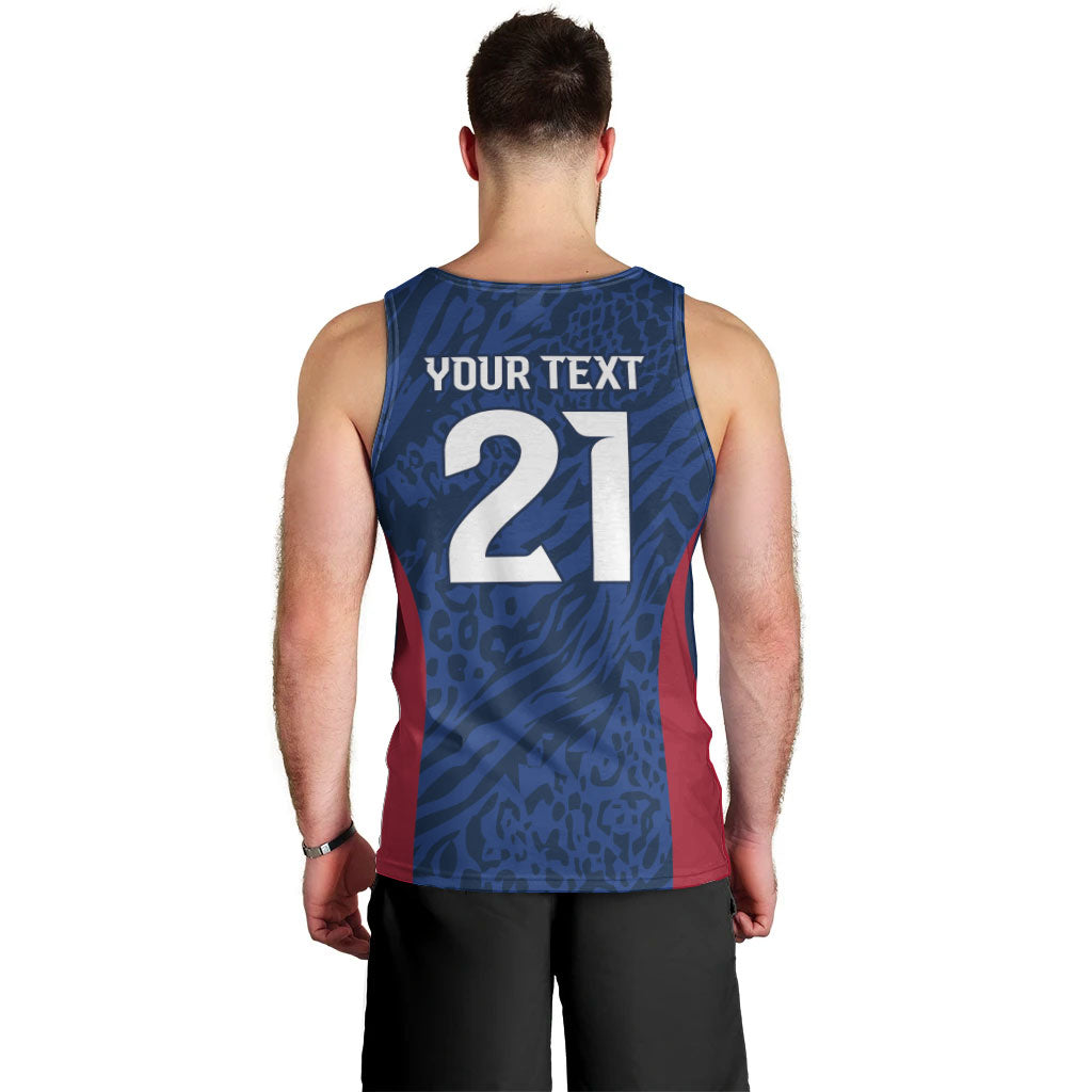 France Rugby National Heritage Custom Men Tank Top Fleur De Lis Inspired Edition