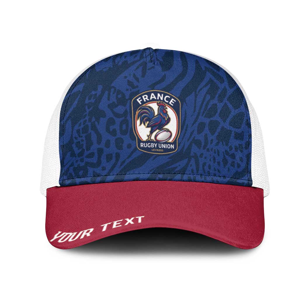 France Rugby National Heritage Personalized Mesh Trucker Cap Fleur De Lis Inspired Edition