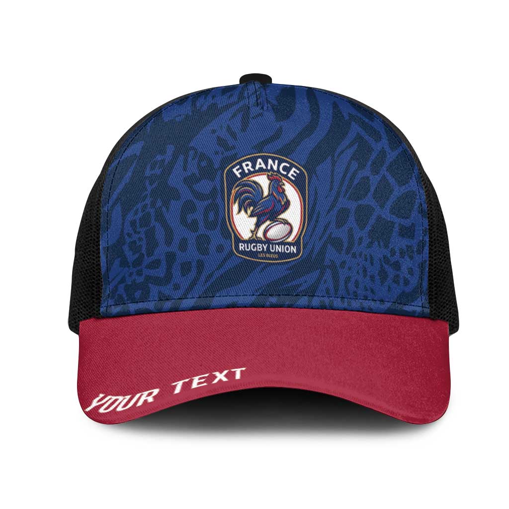 France Rugby National Heritage Personalized Mesh Trucker Cap Fleur De Lis Inspired Edition