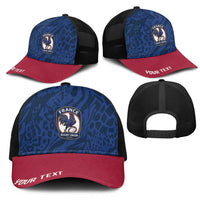 France Rugby National Heritage Personalized Mesh Trucker Cap Fleur De Lis Inspired Edition