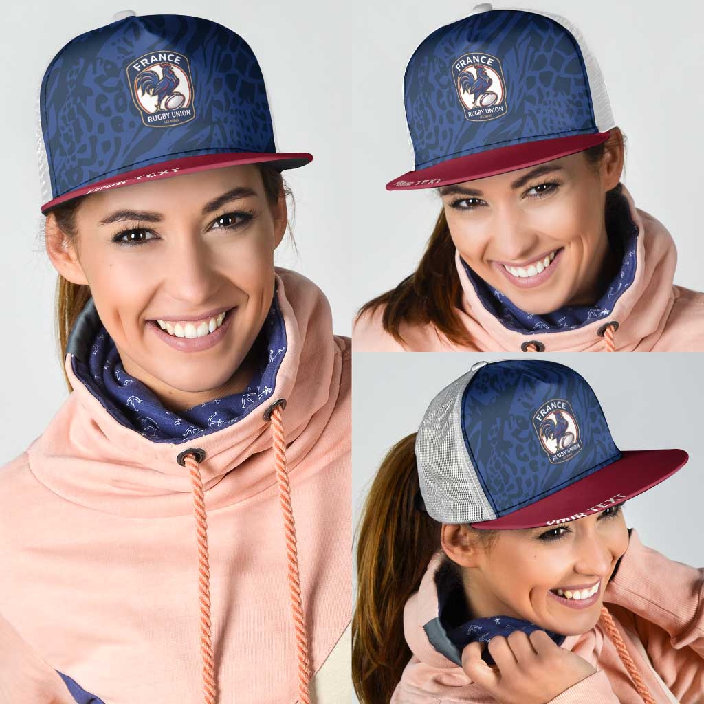 France Rugby National Heritage Personalized Mesh Trucker Cap Fleur De Lis Inspired Edition