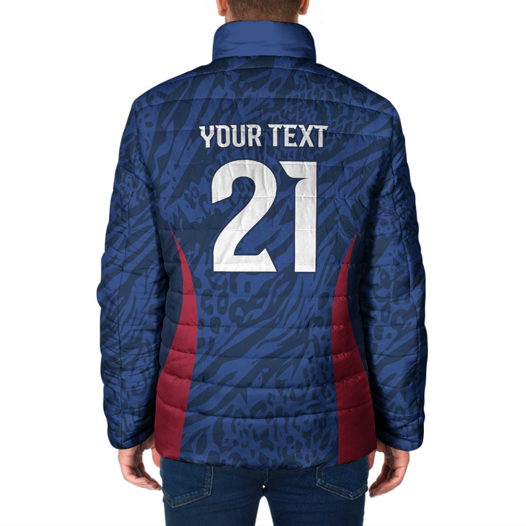 France Rugby National Heritage Custom Padded Jacket Fleur De Lis Inspired Edition