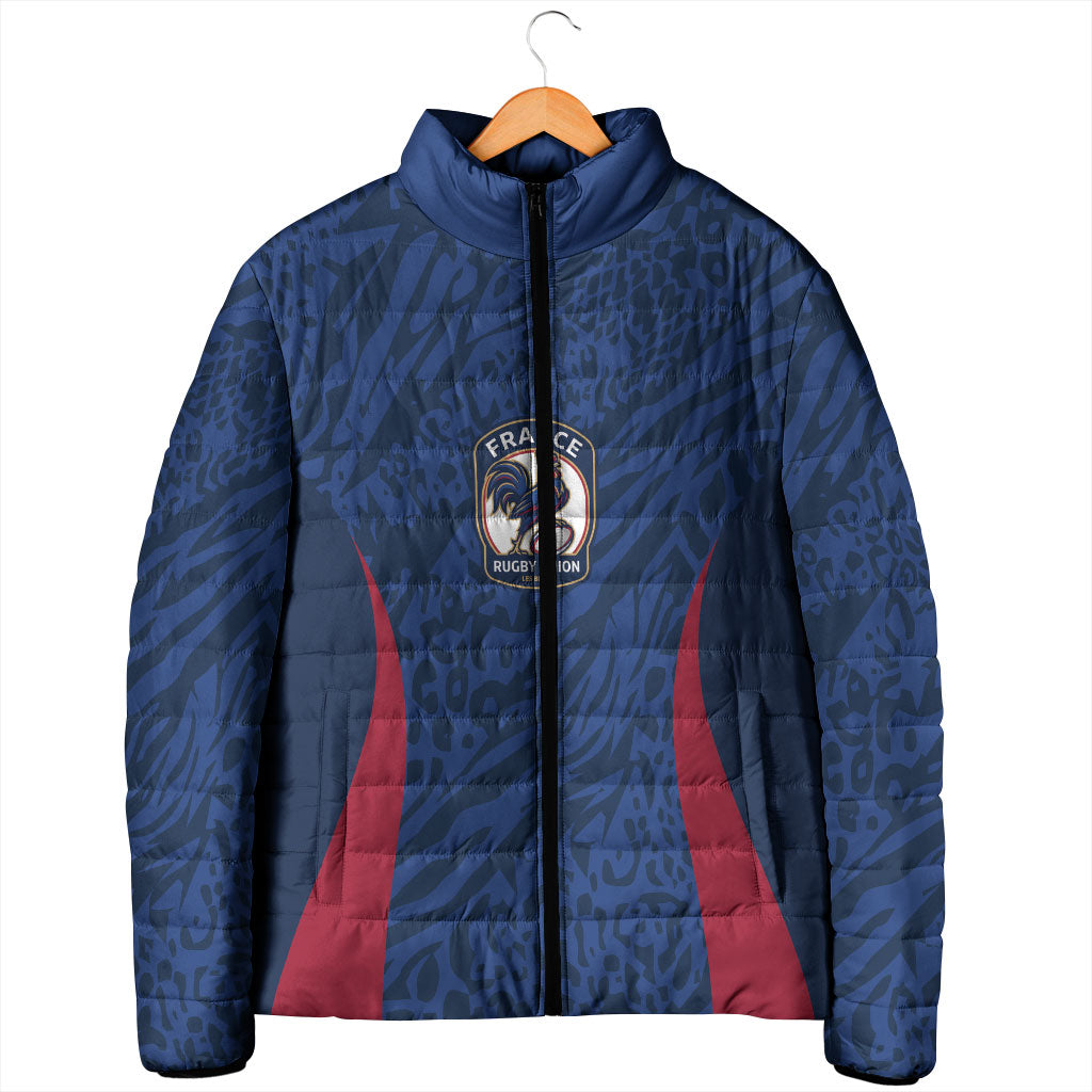 France Rugby National Heritage Custom Padded Jacket Fleur De Lis Inspired Edition