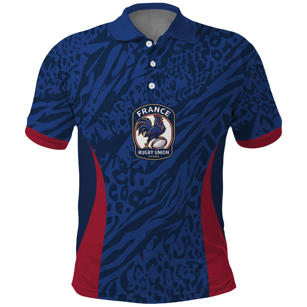 France Rugby National Heritage Custom Polo Shirt Fleur De Lis Inspired Edition