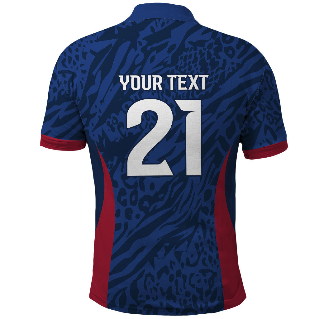 France Rugby National Heritage Custom Polo Shirt Fleur De Lis Inspired Edition
