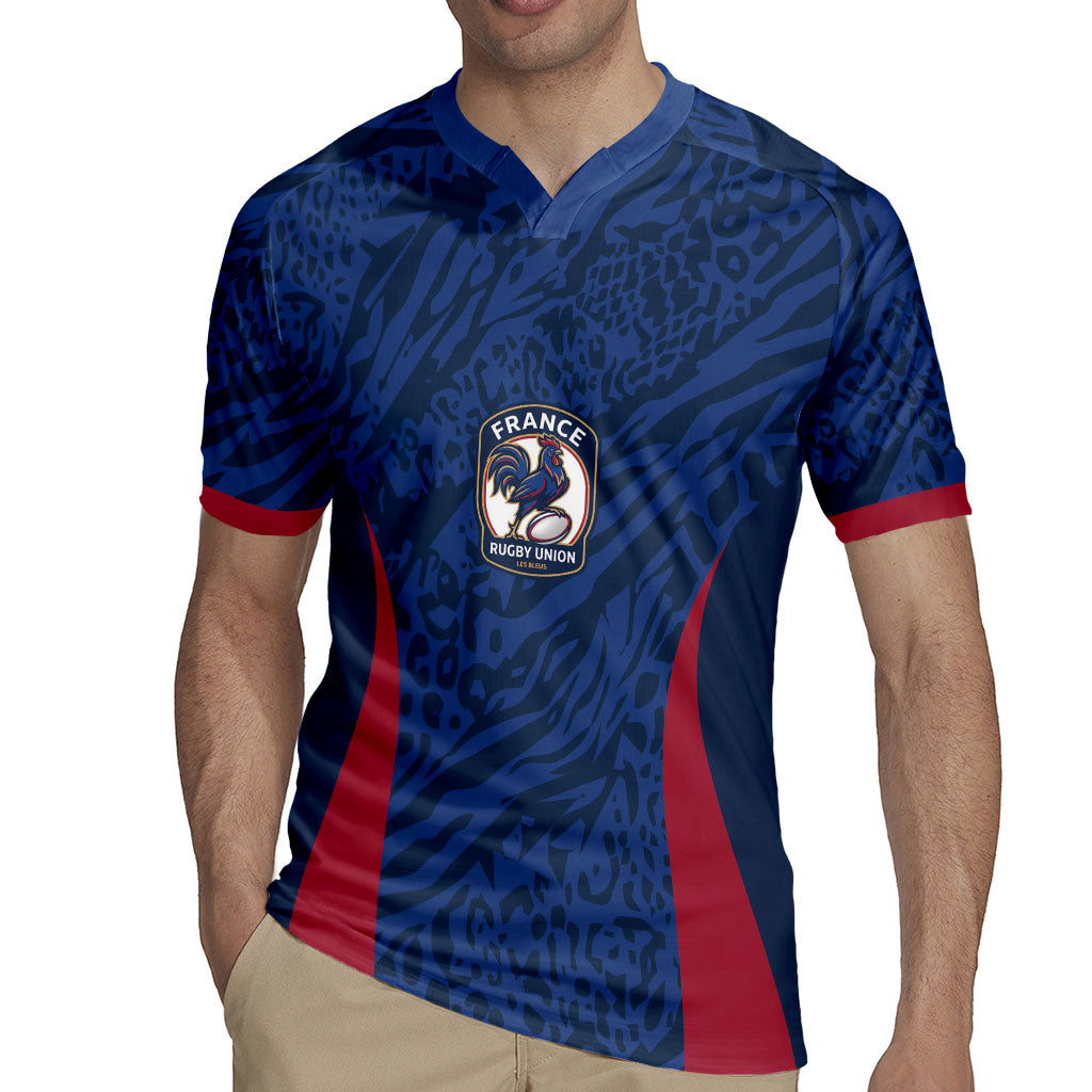France Rugby National Heritage Custom Rugby Jersey Fleur De Lis Inspired Edition
