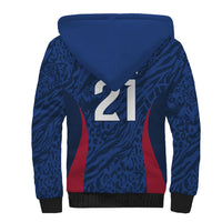 France Rugby National Heritage Custom Sherpa Hoodie Fleur De Lis Inspired Edition