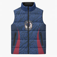 France Rugby National Heritage Custom Sleeveless Puffer Jacket Fleur De Lis Inspired Edition