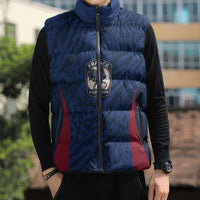 France Rugby National Heritage Custom Sleeveless Puffer Jacket Fleur De Lis Inspired Edition
