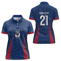 France Rugby National Heritage Custom Women Polo Shirt Fleur De Lis Inspired Edition