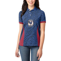 France Rugby National Heritage Custom Women Polo Shirt Fleur De Lis Inspired Edition