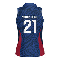 France Rugby National Heritage Custom Women Sleeveless Polo Shirt Fleur De Lis Inspired Edition