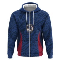 France Rugby National Heritage Custom Zip Hoodie Fleur De Lis Inspired Edition