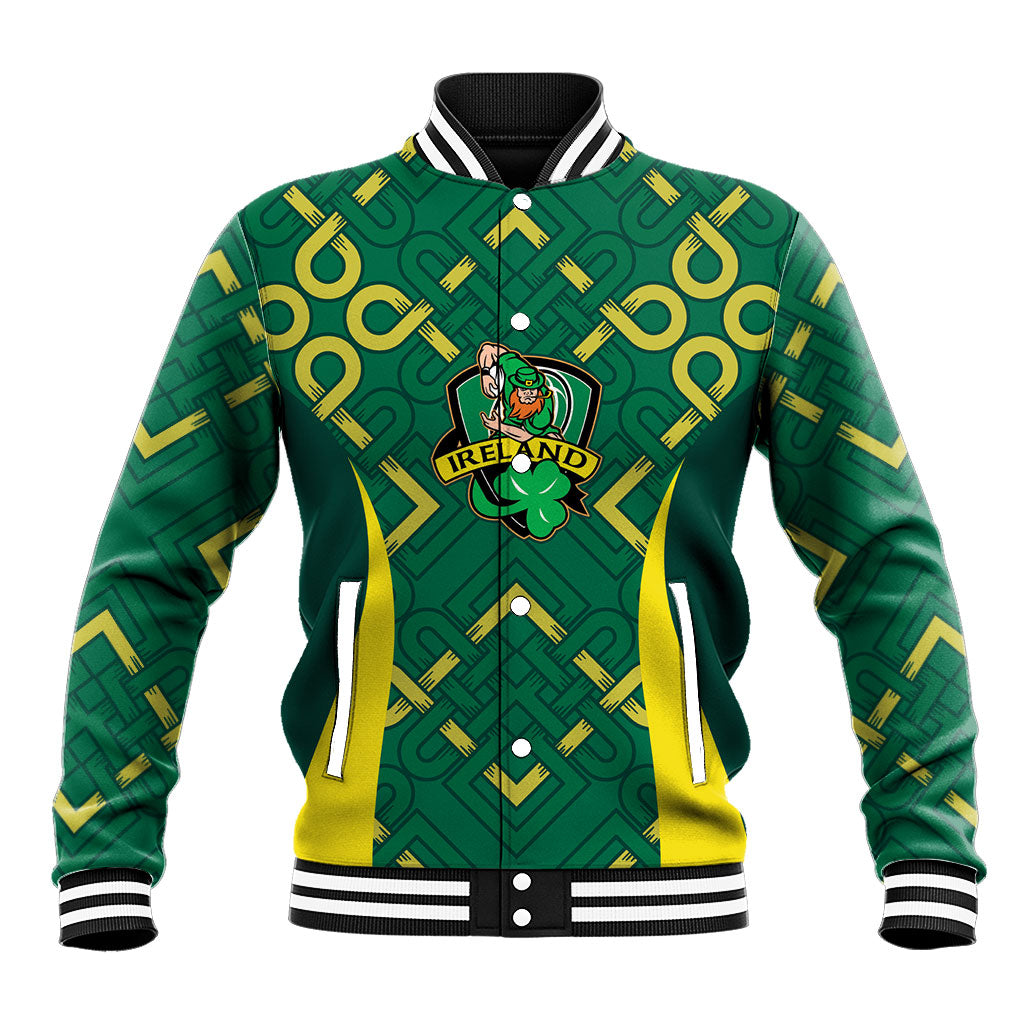 Ireland Rugby National Heritage Custom Baseball Jacket Traditional Celtic Inspired Edition