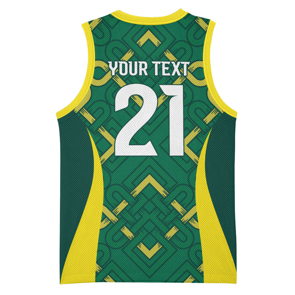 Ireland Rugby National Heritage Custom Basketball Jersey Traditional Celtic Inspired Edition