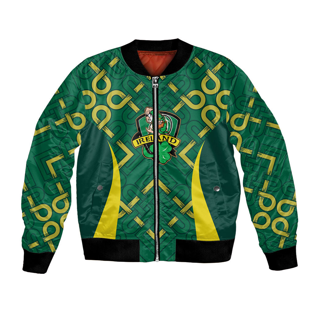 Ireland Rugby National Heritage Custom Bomber Jacket Traditional Celtic Inspired Edition