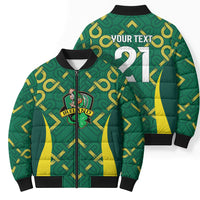 Ireland Rugby National Heritage Custom Bomber Puffer Jacket Traditional Celtic Inspired Edition