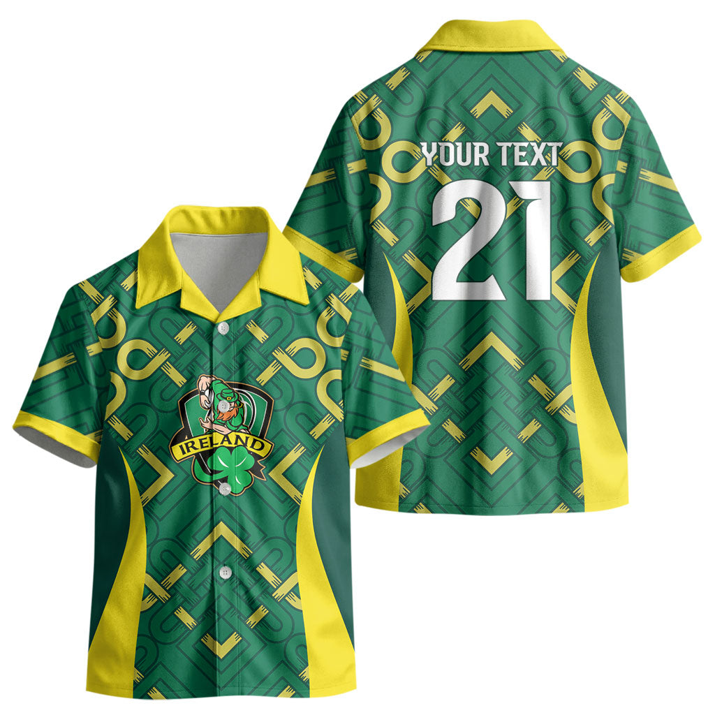 Ireland Rugby National Heritage Custom Kid Hawaiian Shirt Traditional Celtic Inspired Edition LT9