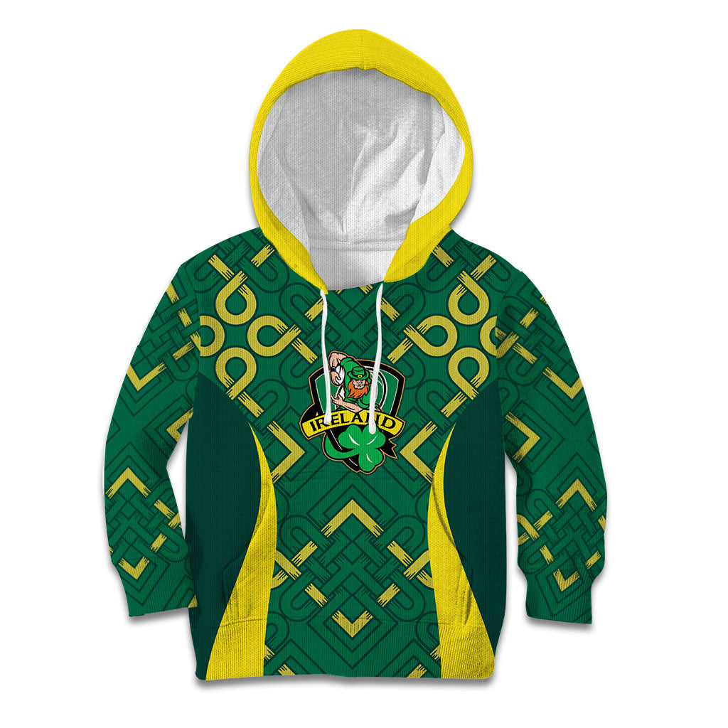 Ireland Rugby National Heritage Custom Kid Hoodie Traditional Celtic Inspired Edition