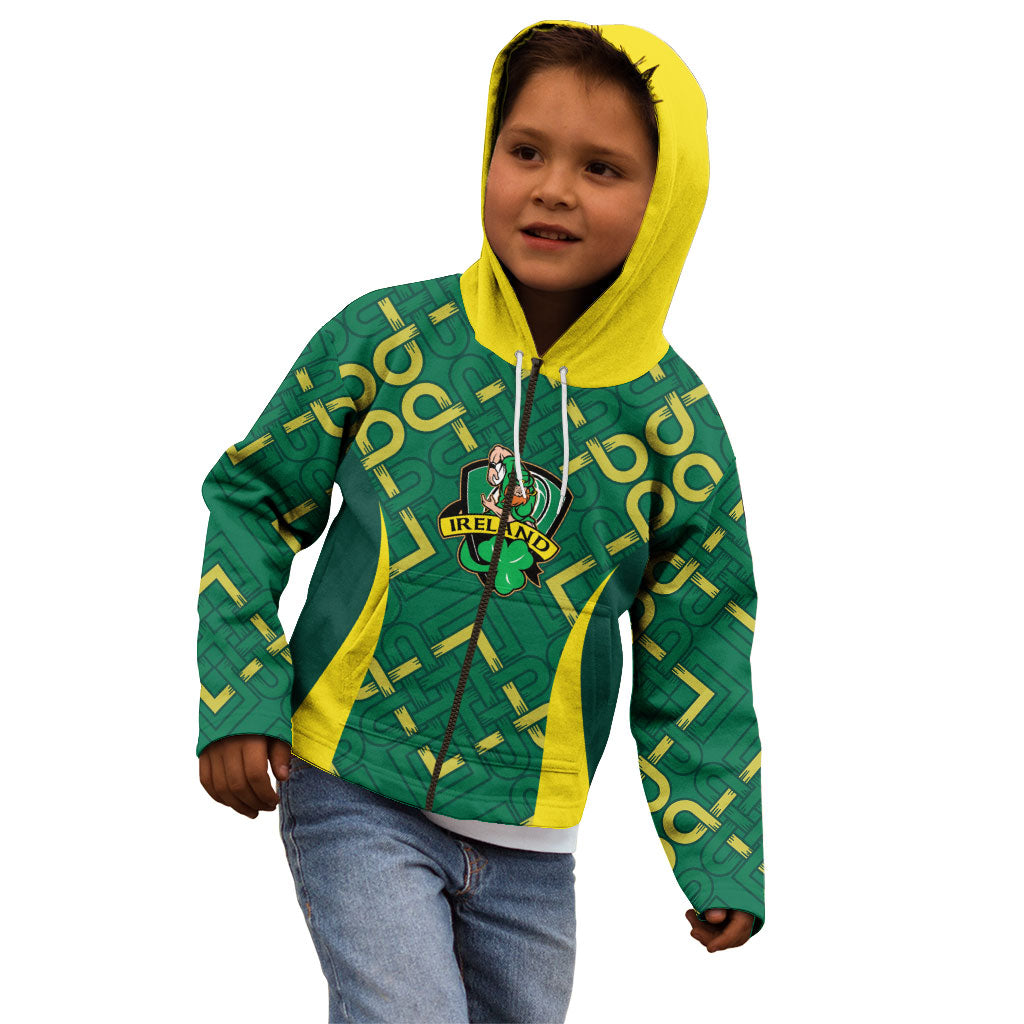 Ireland Rugby National Heritage Custom Kid Hoodie Traditional Celtic Inspired Edition