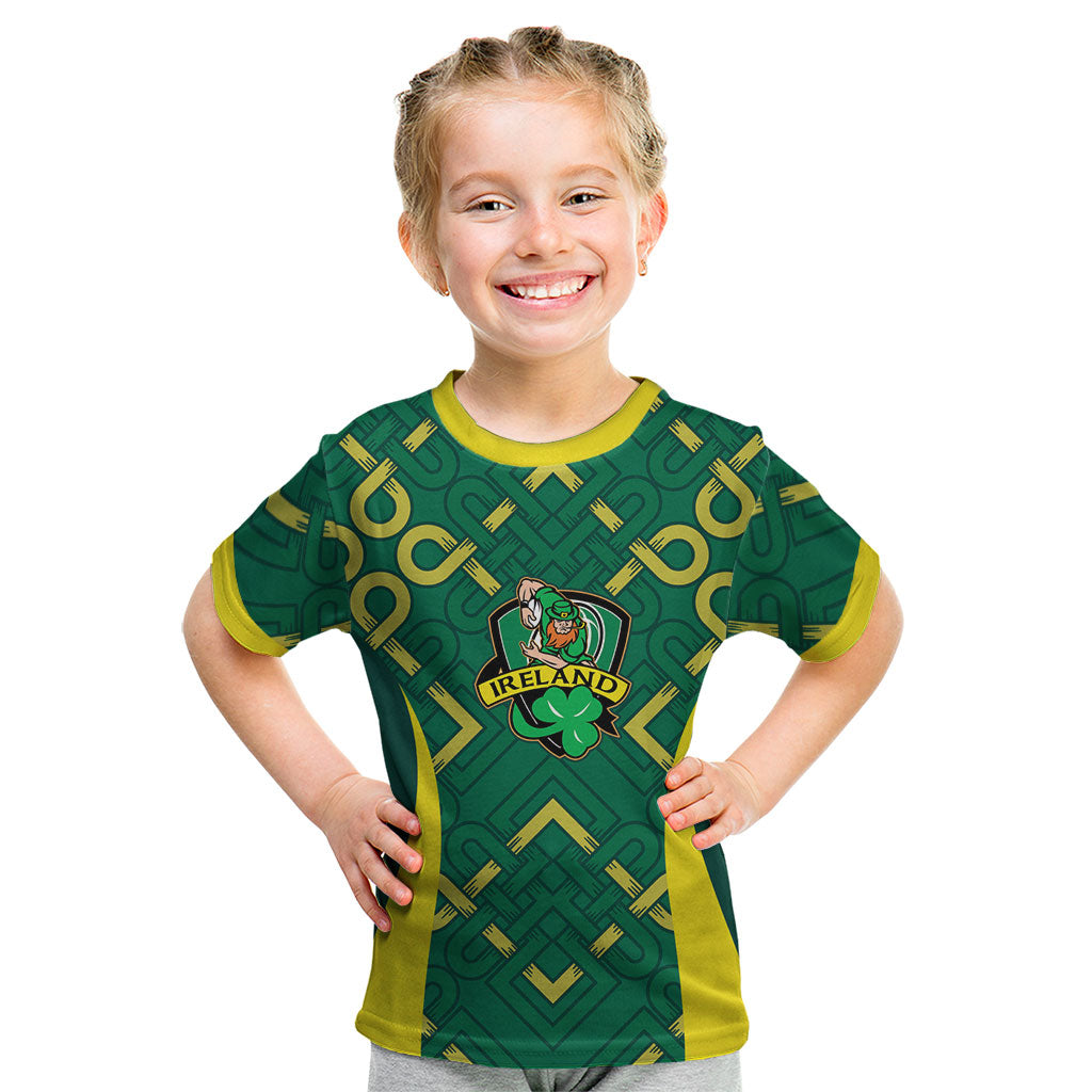Ireland Rugby National Heritage Custom Kid T Shirt Traditional Celtic Inspired Edition