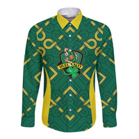 Ireland Rugby National Heritage Custom Long Sleeve Button Shirt Traditional Celtic Inspired Edition