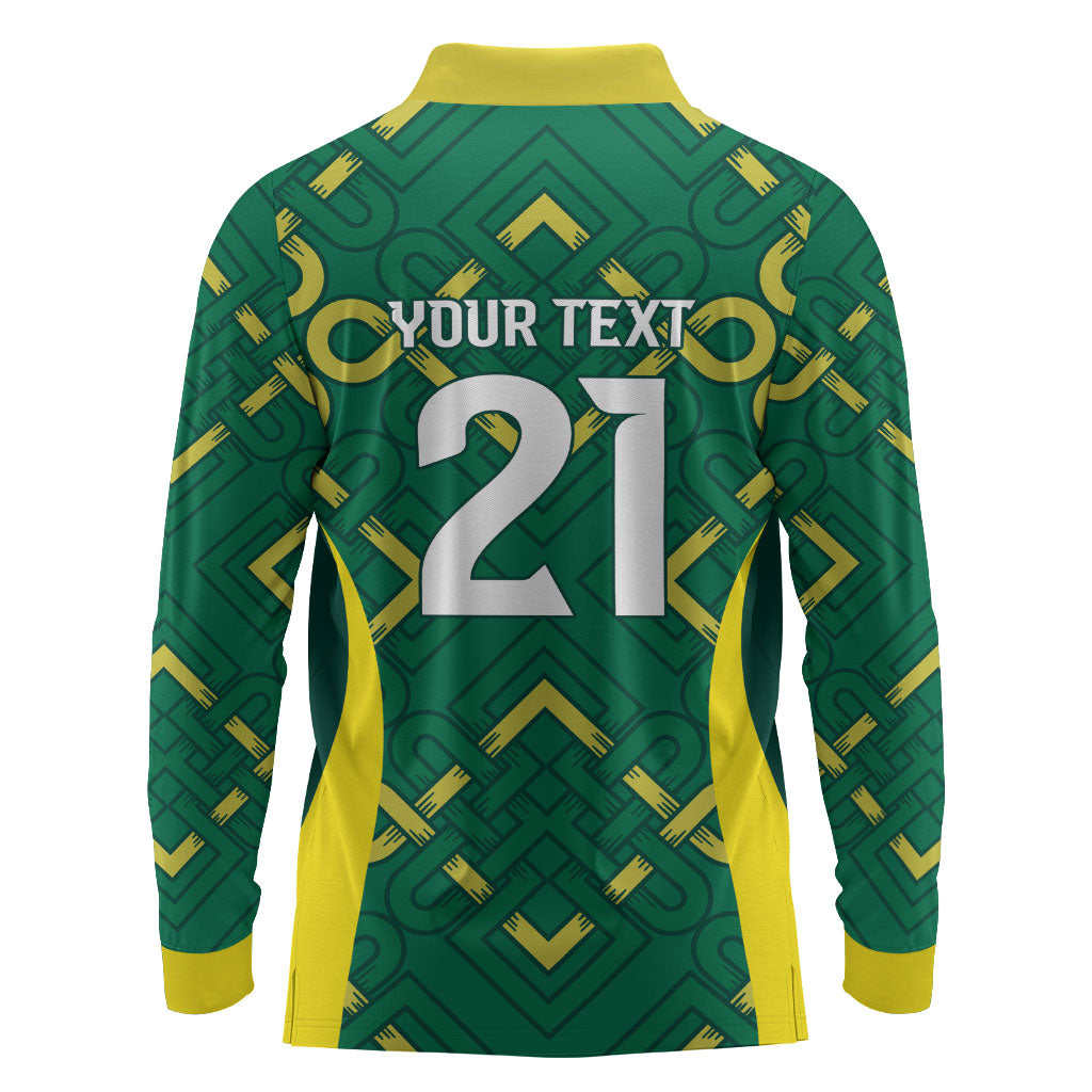 Ireland Rugby National Heritage Custom Long Sleeve Polo Shirt Traditional Celtic Inspired Edition