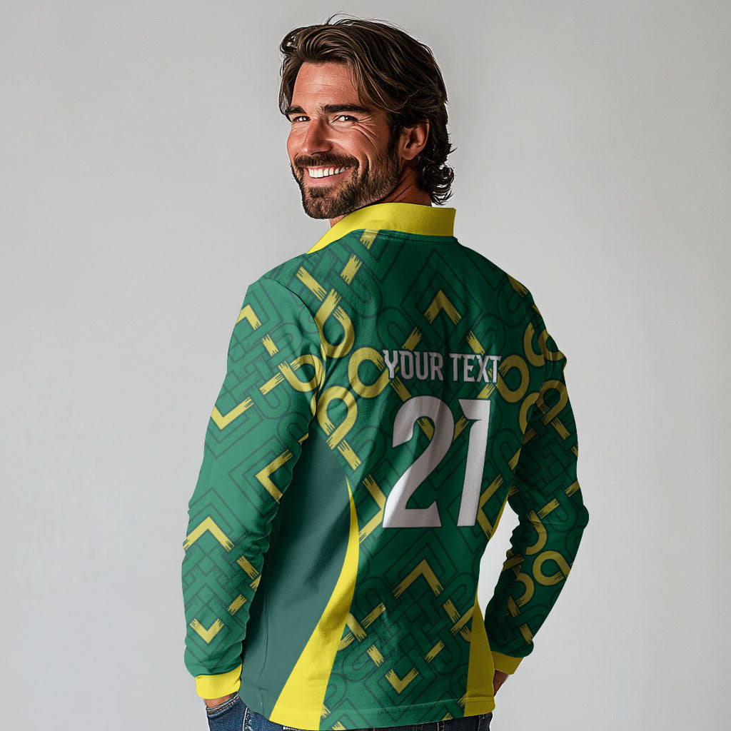 Ireland Rugby National Heritage Custom Long Sleeve Polo Shirt Traditional Celtic Inspired Edition