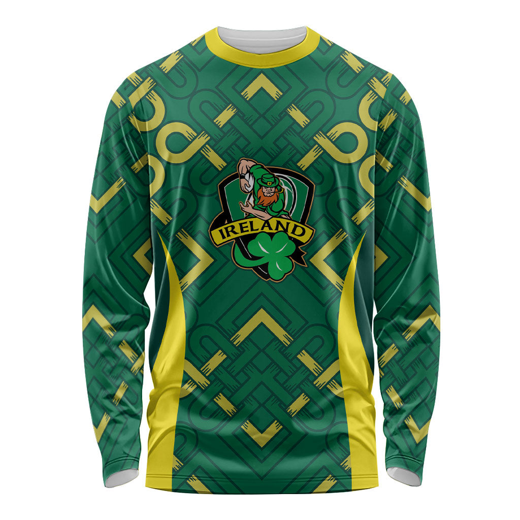 Ireland Rugby National Heritage Custom Long Sleeve Shirt Traditional Celtic Inspired Edition