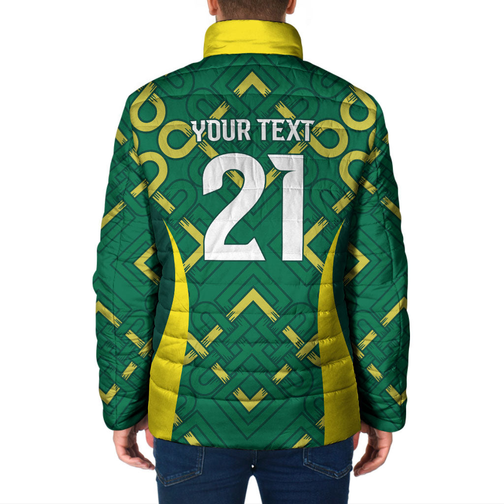 Ireland Rugby National Heritage Custom Padded Jacket Traditional Celtic Inspired Edition