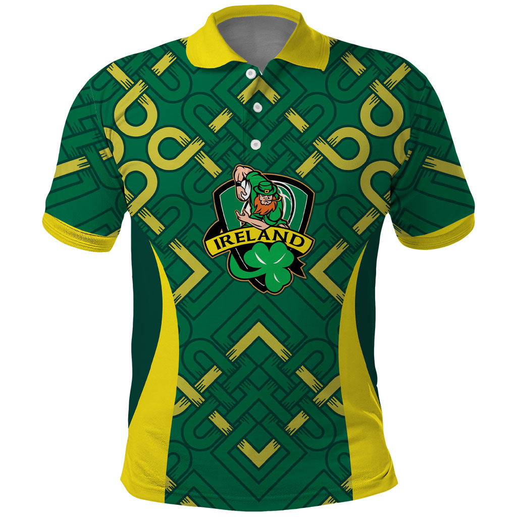 Ireland Rugby National Heritage Custom Polo Shirt Traditional Celtic Inspired Edition