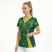 Ireland Rugby National Heritage Custom Scrub Top Traditional Celtic Inspired Edition