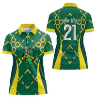 Ireland Rugby National Heritage Custom Women Polo Shirt Traditional Celtic Inspired Edition