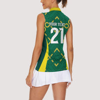 Ireland Rugby National Heritage Custom Women Sleeveless Polo Shirt Traditional Celtic Inspired Edition