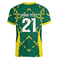Ireland Rugby National Heritage Custom Women V-Neck T-Shirt Traditional Celtic Inspired Edition