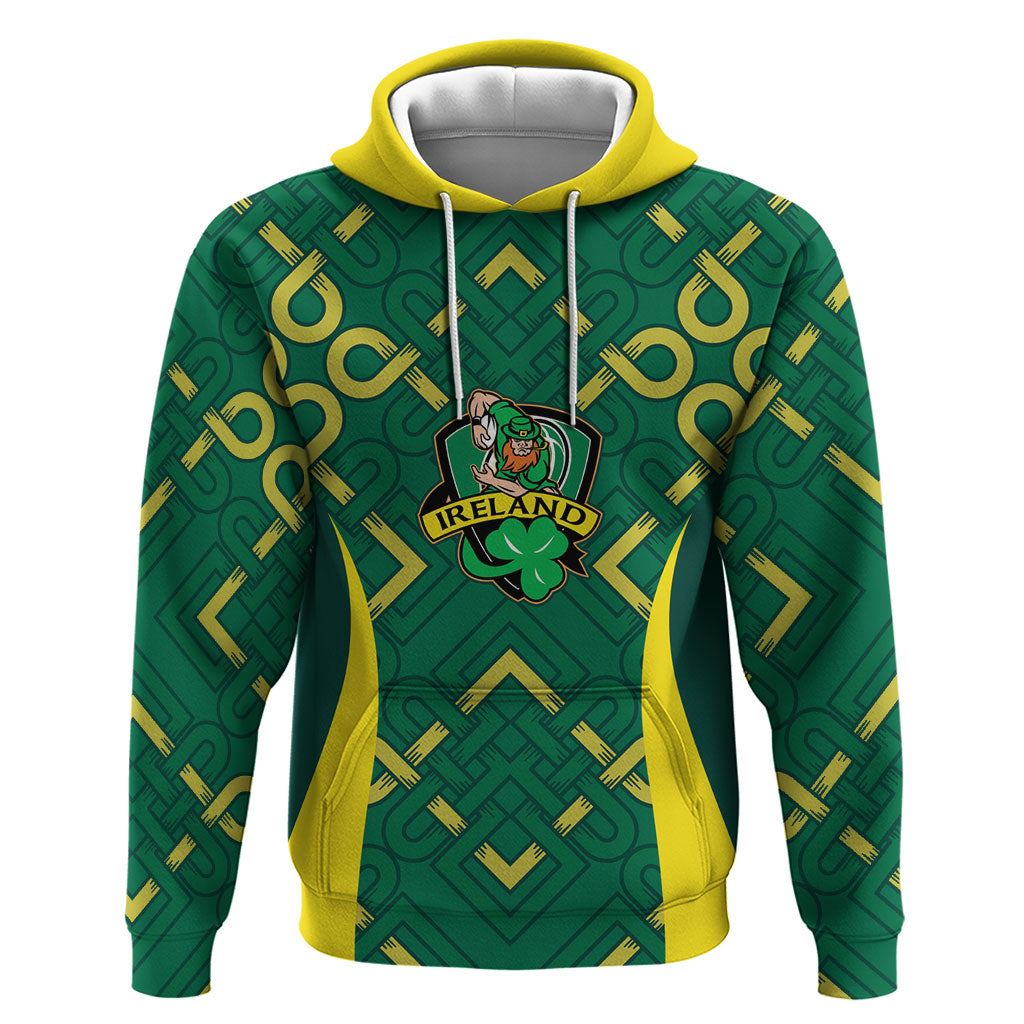 Ireland Rugby National Heritage Custom Zip Hoodie Traditional Celtic Inspired Edition