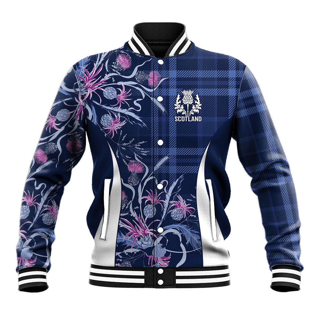 Scotland Rugby National Heritage Custom Baseball Jacket Traditional Tartan Inspired Edition