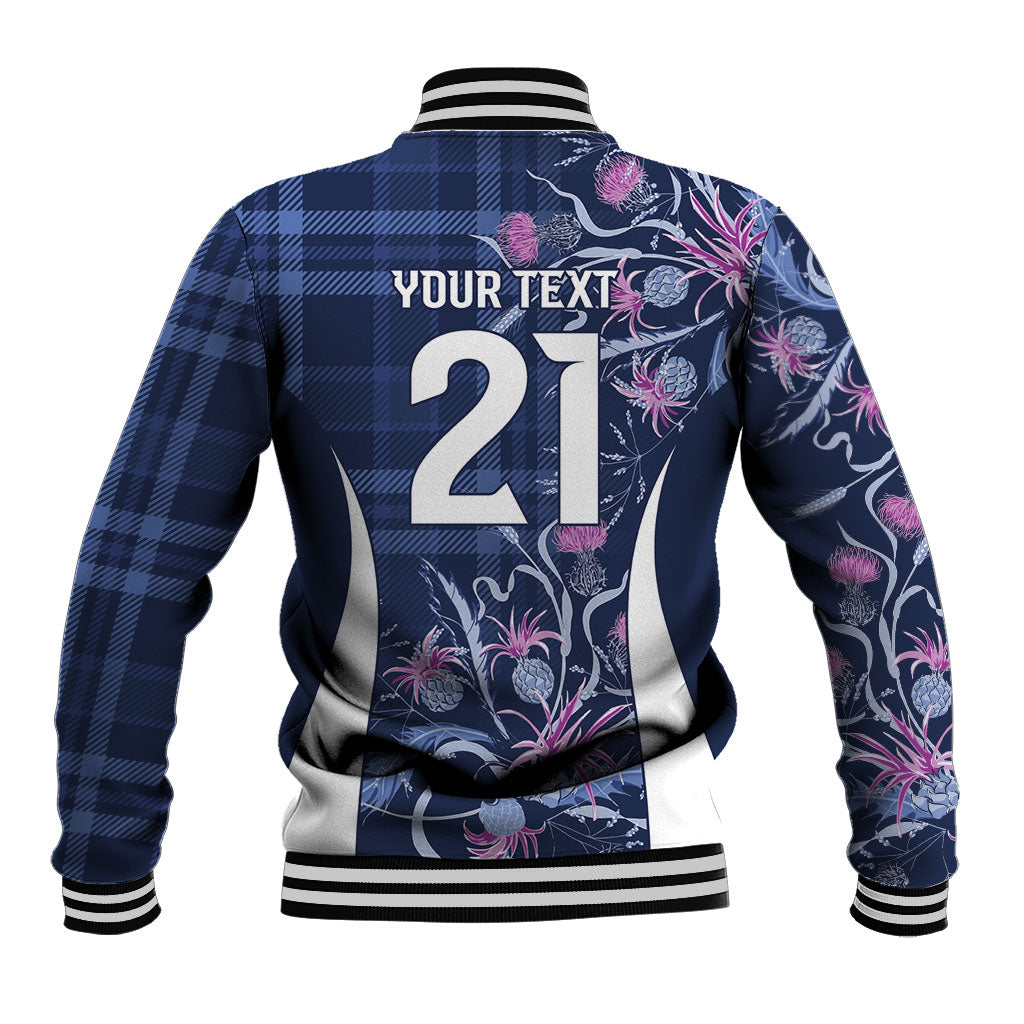 Scotland Rugby National Heritage Custom Baseball Jacket Traditional Tartan Inspired Edition