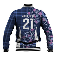 Scotland Rugby National Heritage Custom Baseball Jacket Traditional Tartan Inspired Edition