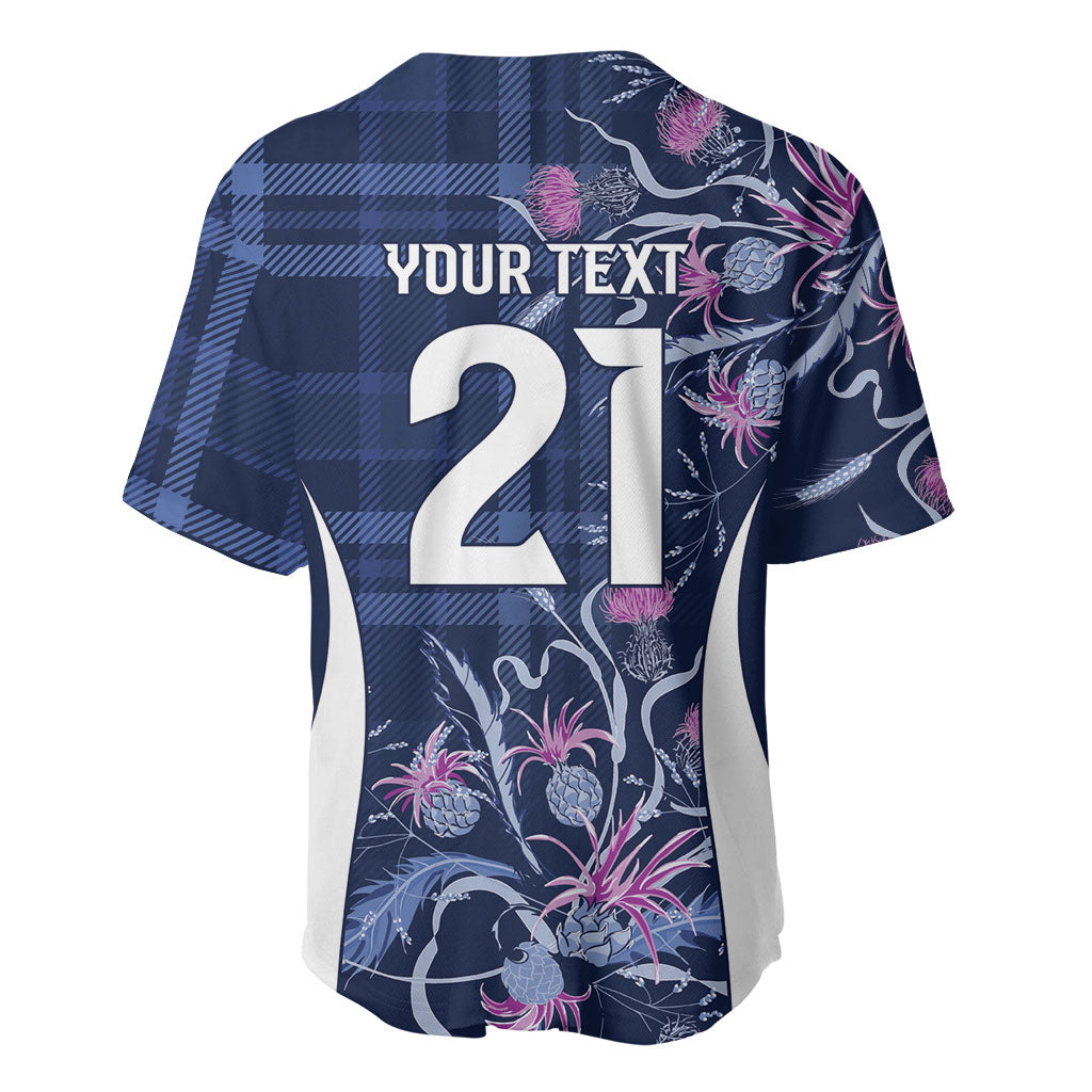 Scotland Rugby National Heritage Custom Baseball Jersey Traditional Tartan Inspired Edition