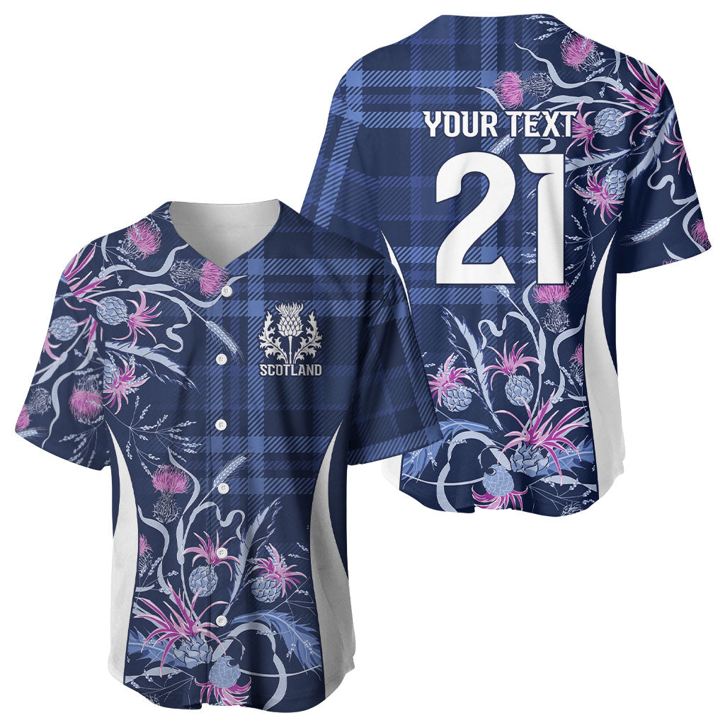 Scotland Rugby National Heritage Custom Baseball Jersey Traditional Tartan Inspired Edition
