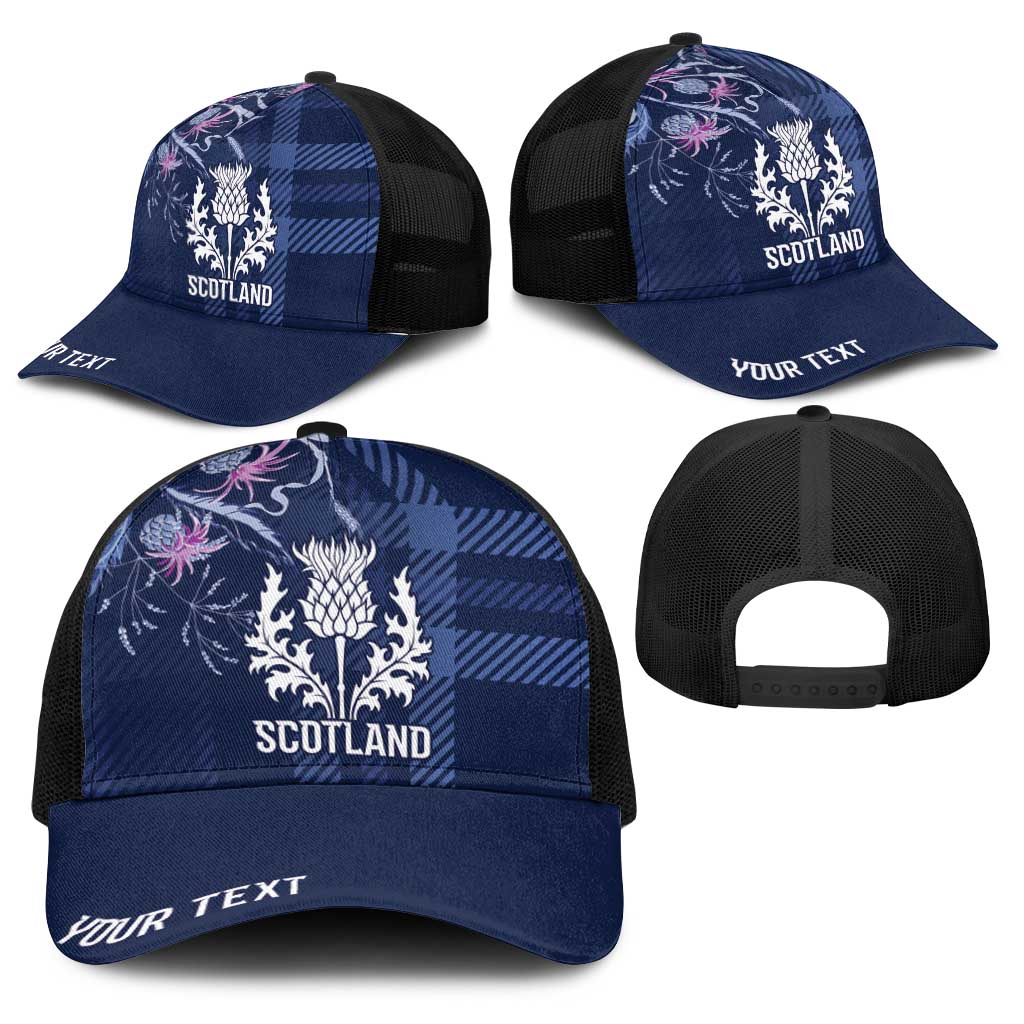Scotland Rugby National Heritage Personalized Baseball Net Cap Traditional Tartan Inspired Edition